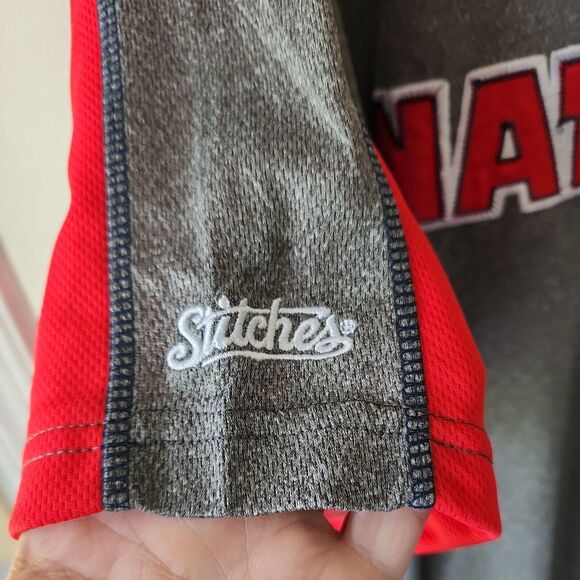 Stitches MLB Washington Nationals Embroidered Men's Short Sleeve Shirt XL - Picture 3 of 6